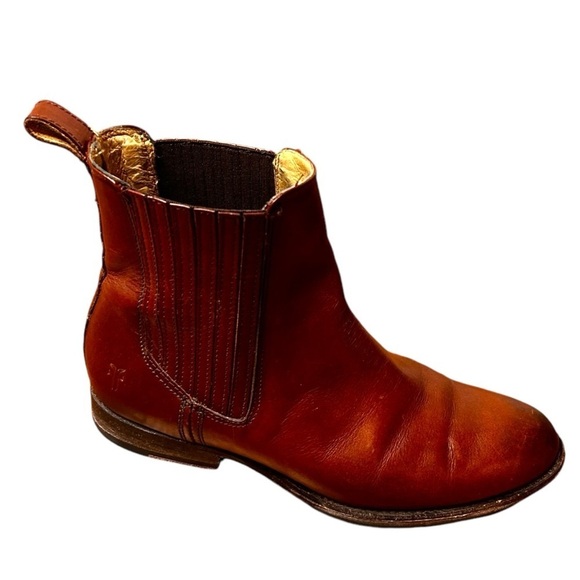 FRYE Women's Brown Leather Chelsea Boots- Size 8.5 - Picture 1 of 12